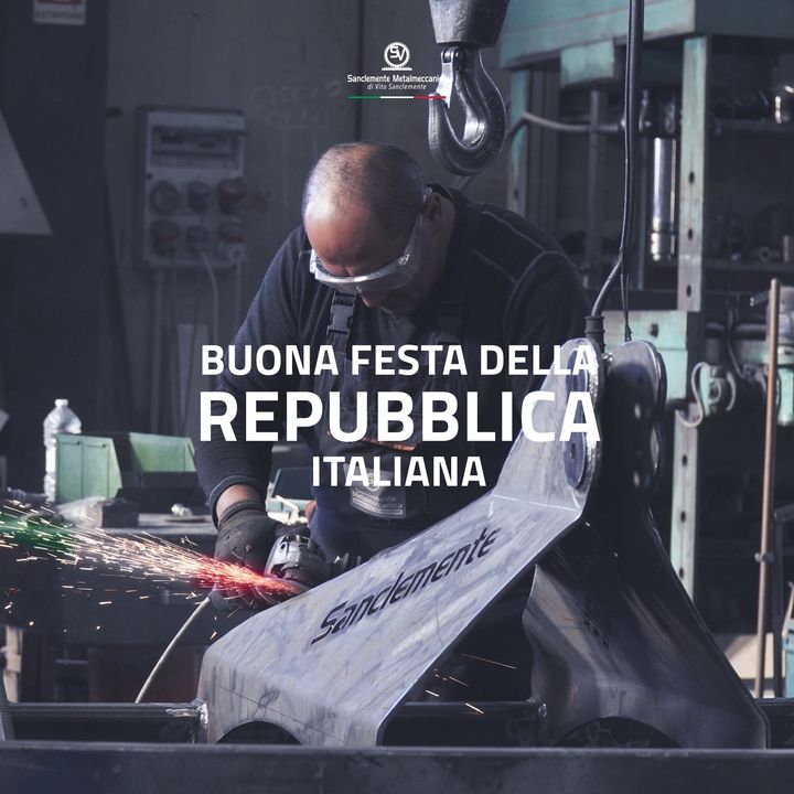 Buona Festa della Repubblica Italiana dal team Sanclemente Metalmeccanica 💚🤍💖

Per